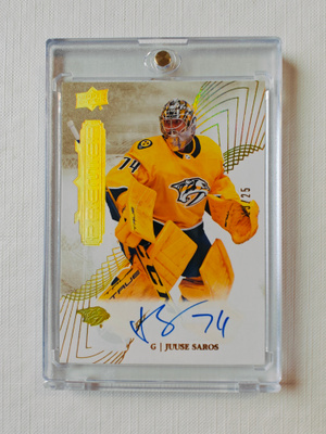 Juuse Saros - 22-23 Premier Gold Auto /25