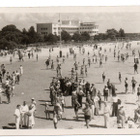 Vanha kortti, Viro, Pärnu, ranta ja Rannahotell, v. 1938 - pikkukuva 1