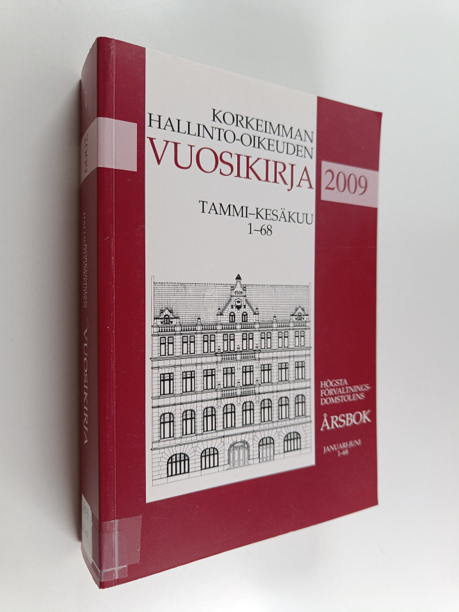 Korkeimman hallinto-oikeuden vuosikirja 2009, tammi-kesäk...