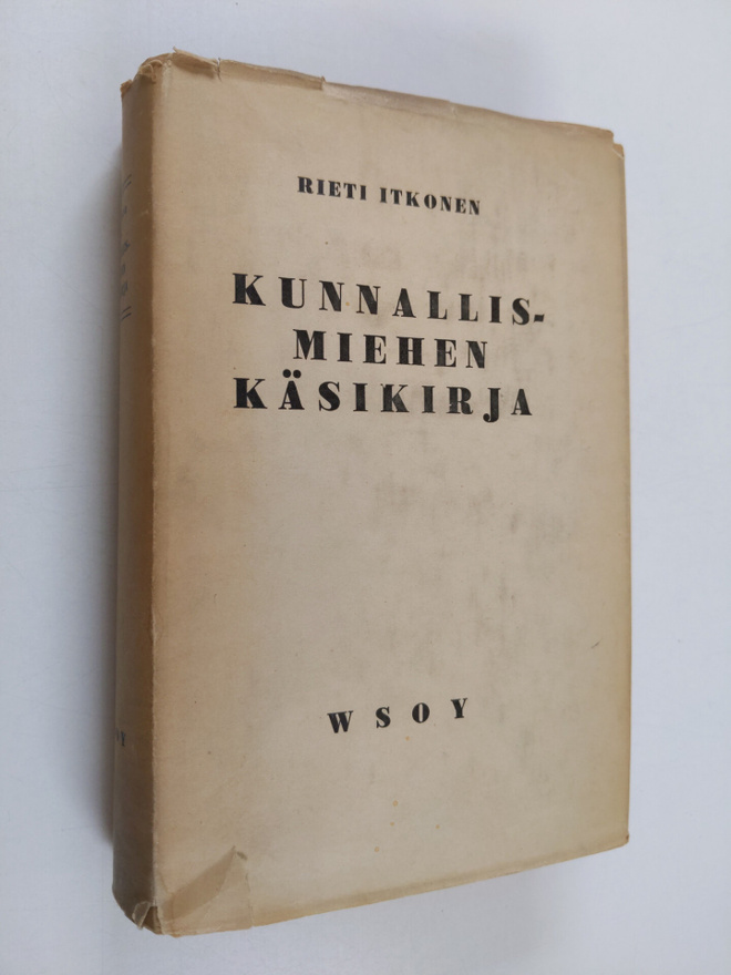 Rieti Itkonen : Kunnallismiehen käsikirja