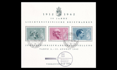 Liechtenstein 415-7BL6 o Postimerkki 50v (1962)