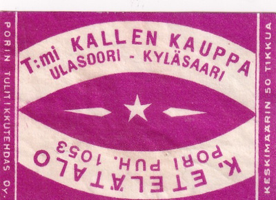 Pori,  K. Etelätalo , Ulasoori - Kyläsaari  3/9