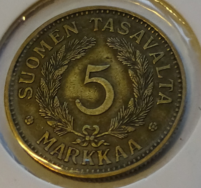 1932 5 markkaa kl7/6