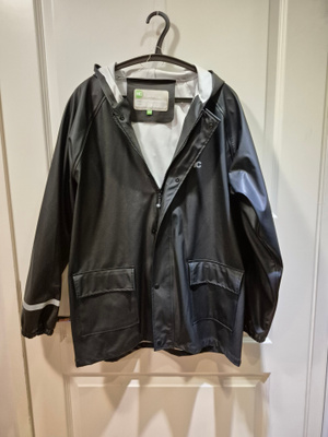 Hupullinen sadetakki, koko 170, HC Rainwear (#3507)