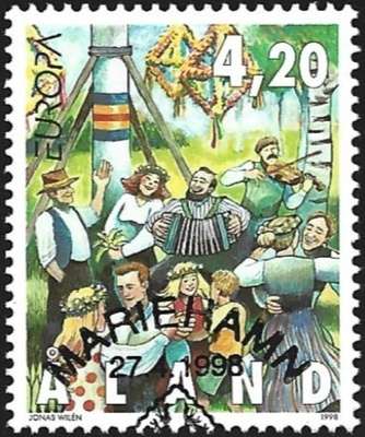 Åland 1998 Eurooppa 4,20 mk EP alareuna LOISTO LaPe 140