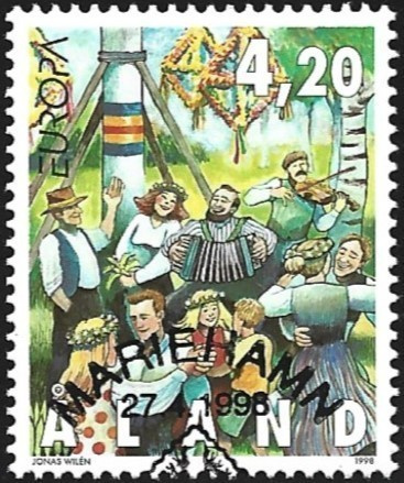 Åland 1998 Eurooppa 4,20 mk EP alareuna LOISTO LaPe 140