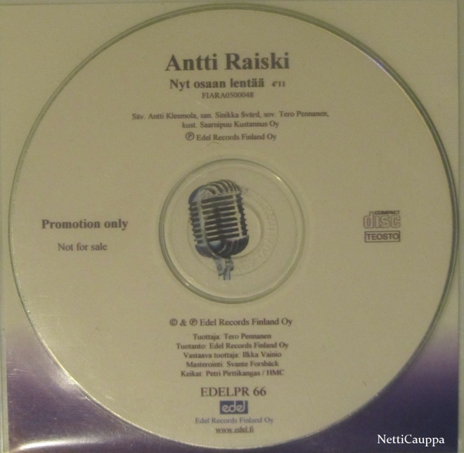 Antti Raiski • Nyt osaan lentää PROMO CD-Single