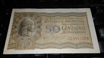 Argentiina 5 Centavos 1947-50 P259 XF