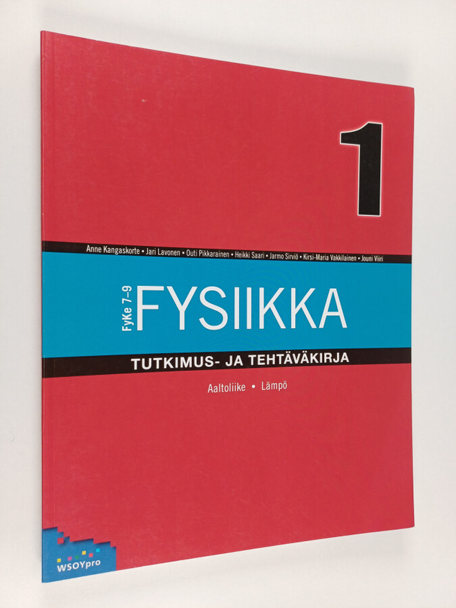 Fysiikka 1 : tutkimus- ja tehtäväkirja,1 - Aaltoliike, lämpö