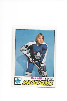 1977-78 OPC #356 Stan Weir Toronto Maple Leafs