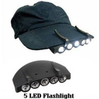 5 LED valoa Otsalamppu Päälamppu Taskulamppu (UUSI) - pikkukuva 1