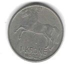 1959 1 KRONE NORJA KOLIKKO KÄYTETTY - pikkukuva 1