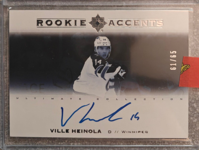 Ville Heinola 2019-20 Ultimate Rookie Accents Auto /65