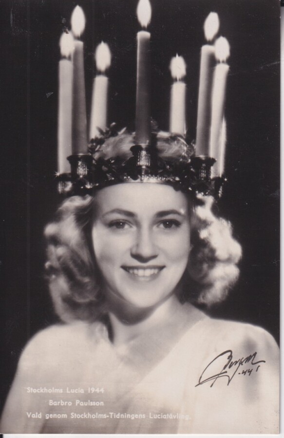 Stockholms Lucia 1944  Barbro Paulsson   .  e108