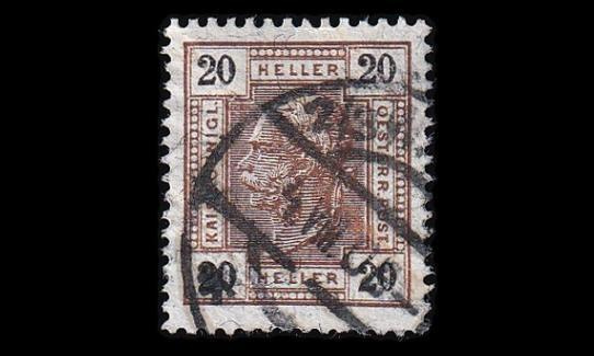 Itävalta 111C o Franz Joseph 20 H lakka (13:13½) (1904)