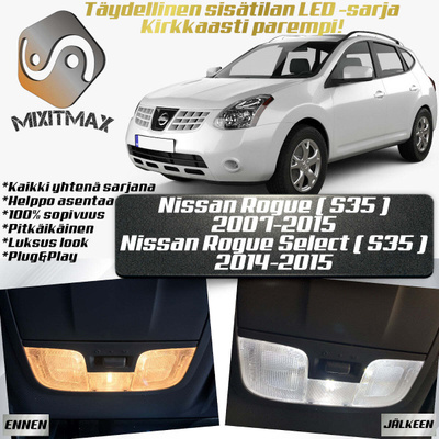 Nissan Rogue (S35) Sisätilan LED-sarja 9-osainen
