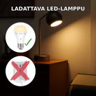 USB-C Ladattava LED-lamppu E27 – 7W, Kauko-ohjai - pikkukuva 4