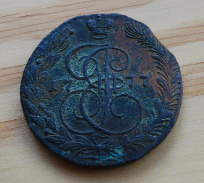 Venäjä, 5 kopeekkaa 1777 'Piparkakkuraha'