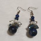 Vintage Lapis Lazuli kivi korvakorut - pikkukuva 1