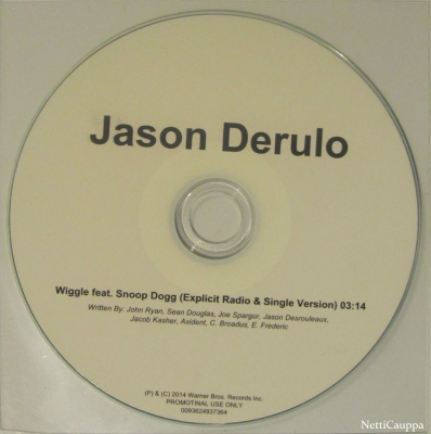 Jason Derulo Feat. Snoop Dogg • Wiggle PROMO CDr-Single