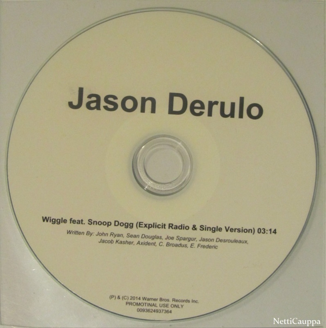Jason Derulo Feat. Snoop Dogg • Wiggle PROMO CDr-Single