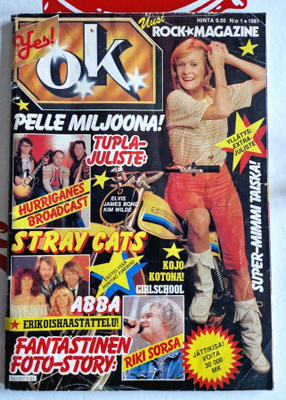 OK  1/1981 Musiikkilehti. Julisteessa Hurriganes