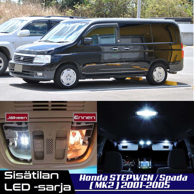Honda STEPWGN (G2) Sisätilan LED-sarja 9-osainen
