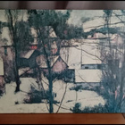 Kopio taulusta Village in snow - pikkukuva 1