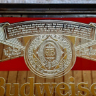 Budweiser beer vintage peilitaulu todella hieno 68×47Cm - pikkukuva 3