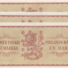1 markka 1963 sarja AI VAL-Ara 3 peräkkäistä numeroa pakkas - pikkukuva 2