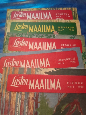 5 kpl lasten maailma 1955-56