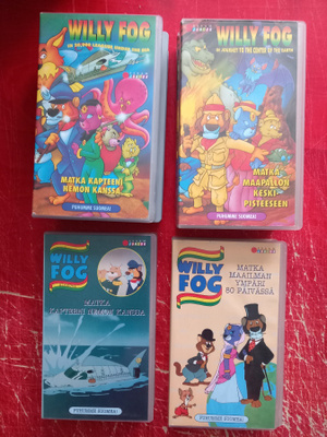Willy Fog valikoima 6,5€/kpl  Suomi [VHS]