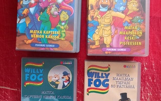 Willy Fog valikoima 6,5€/kpl  Suomi [VHS]