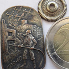VANHA Ruuvimerkki Asevelimerkki Väestönsuojelu 1939-1940 - pikkukuva 1