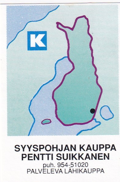 Syyspohjan  Kauppa, Pentti Suikkanen      8/14