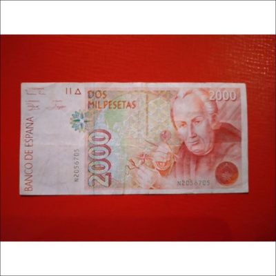 SPAIN 2000 PESETAS 1992 (K15-S144)