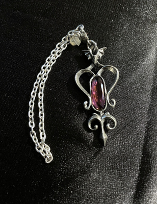 Alchemy Gothic Midnight Ear Chain Earring, yksittäinen korva