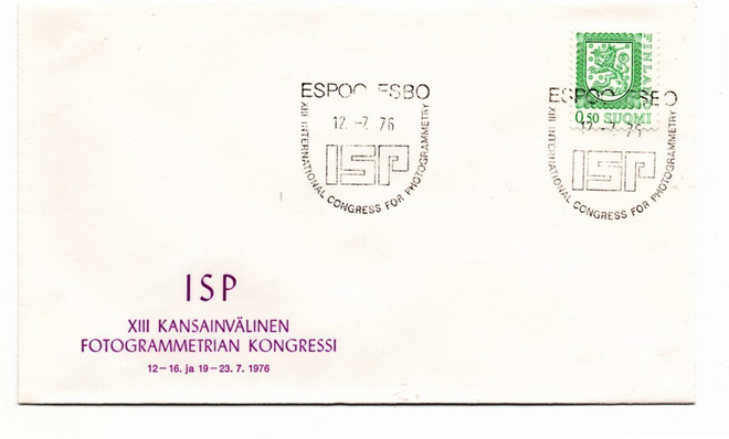 Espoo: Fotogrammetrian kongressi (erikoisleima12.7.1976)