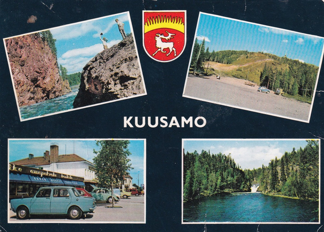 Kuusamo,  vaakuna. sommitelmakortti    b420