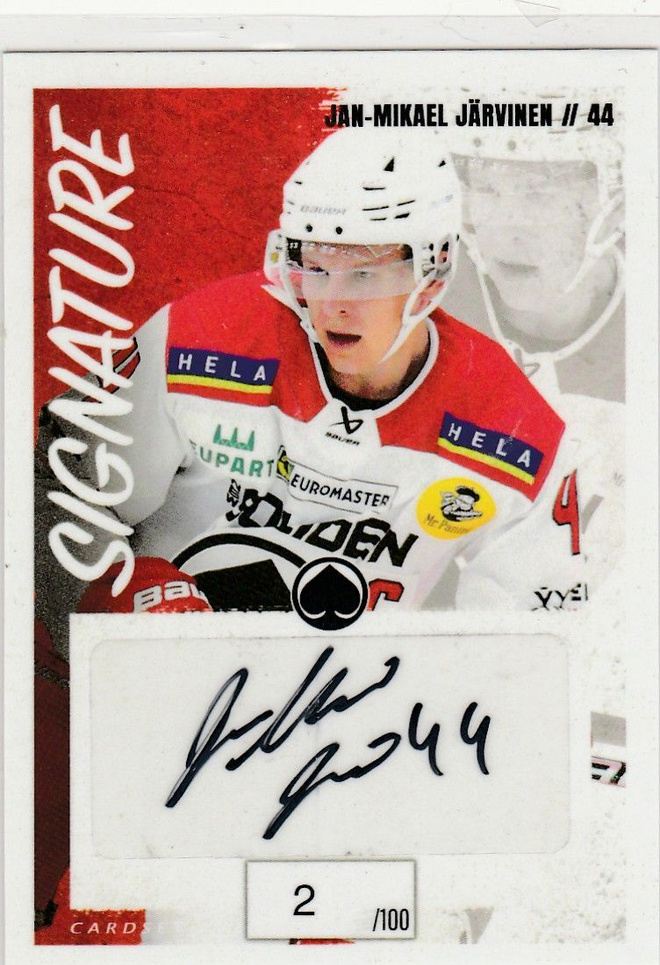 2022/23 Cardset Signature JM Järvinen, Ässät