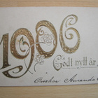 VANHA Postikortti Onnitelukortti 1906 - pikkukuva 1