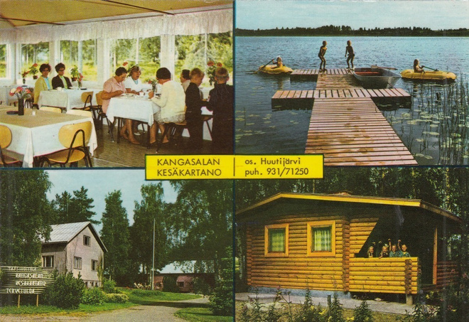 Kangasala Kesäkartano  Huutijärvi sommitelmakortti   b216