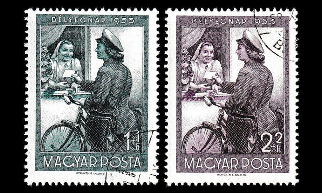 Unkari 1338-9 o Postimerkin päivä (1953)