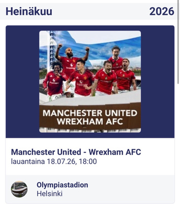 Manchester United - Wrexham AFC 3 lippua