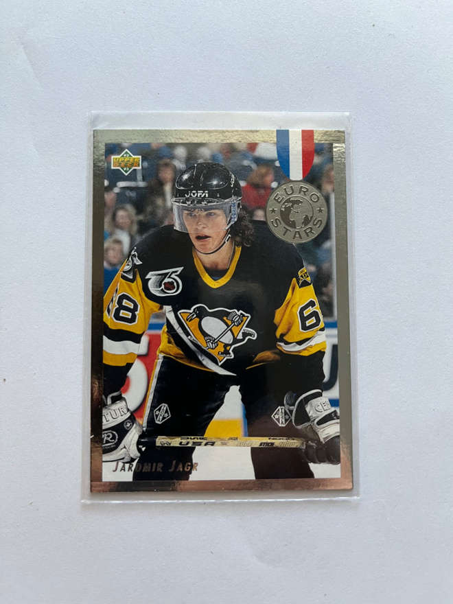 1992-93 Upper Deck Euro Stars Jaromir Jagr #E14