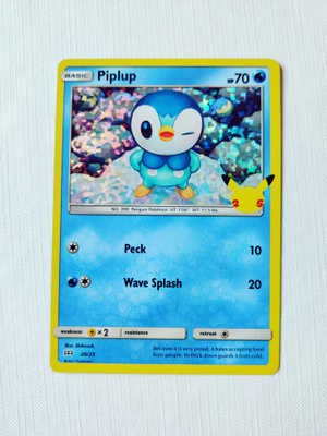 McDonalds 2021 Pokemon 25th Anniversary Holo - Piplup