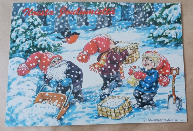 Marjaliisa Pitkäranta. Tontut lumitöissä,  p. 1994