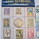 VANHA Setti Vatikaani Anno Santo 1975 Mitali + Postimerkit - pikkukuva 1