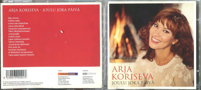 ARJA KORISEVA . CD-LEVY . JOULU JOKA PÄIVÄ