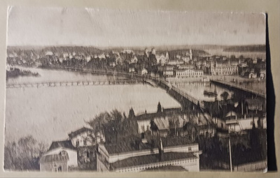 Savonlinna, sillat, kaupunkia, Olavinlinna, p. 1923